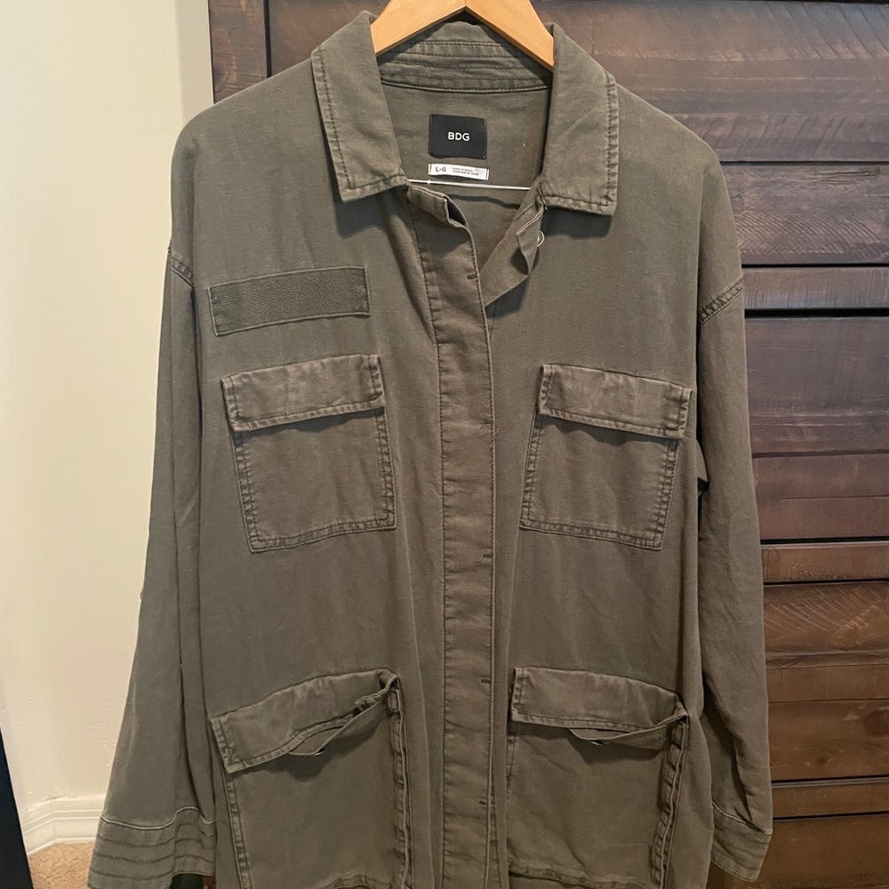 Green army jacket